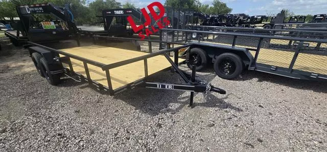 2025 Tiger Trailers - Utility Trailer 83"X16' - Slide in Ramps - 7K GVWR