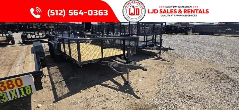 2025 Tiger 83" x 16' Utility Trailer - 2' Expanded Metal Sides
