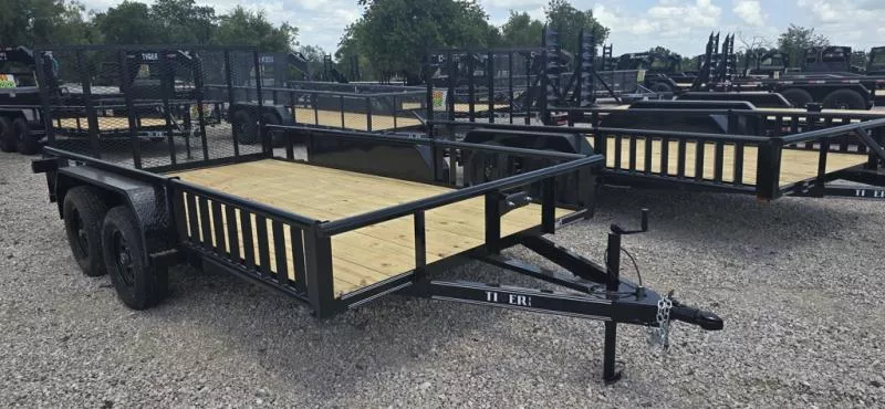 2025 Tiger Trailers - Utility Trailer - 77"X14' - 4' Gate - 4500 GVWR