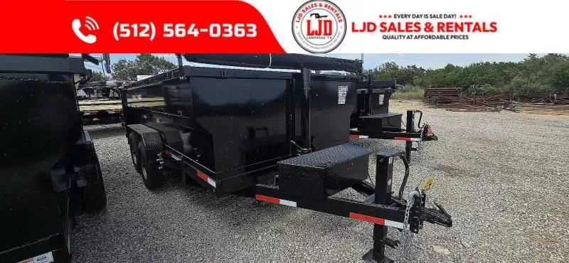 2025 Texas Pride - 7' x 14' x 3' - Tarp - Ramps - Dump Trailer