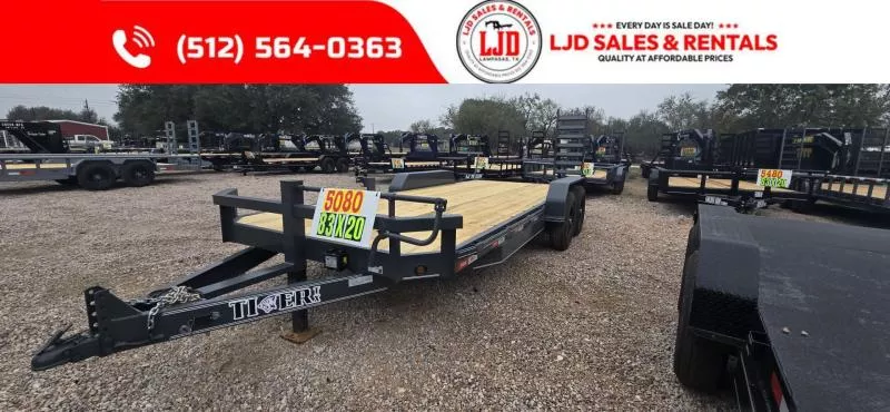 2026 Tiger - 83 "X 20' - Heavy Duty - 14K GVWR -Equipment Trailer