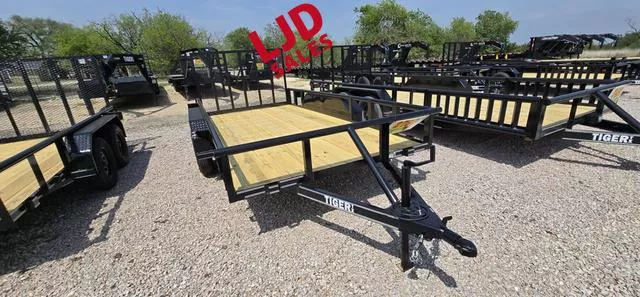 2025 Tiger Trailers - Utility Trailer - 77"X14' - 4' Gate - 4500 GVWR