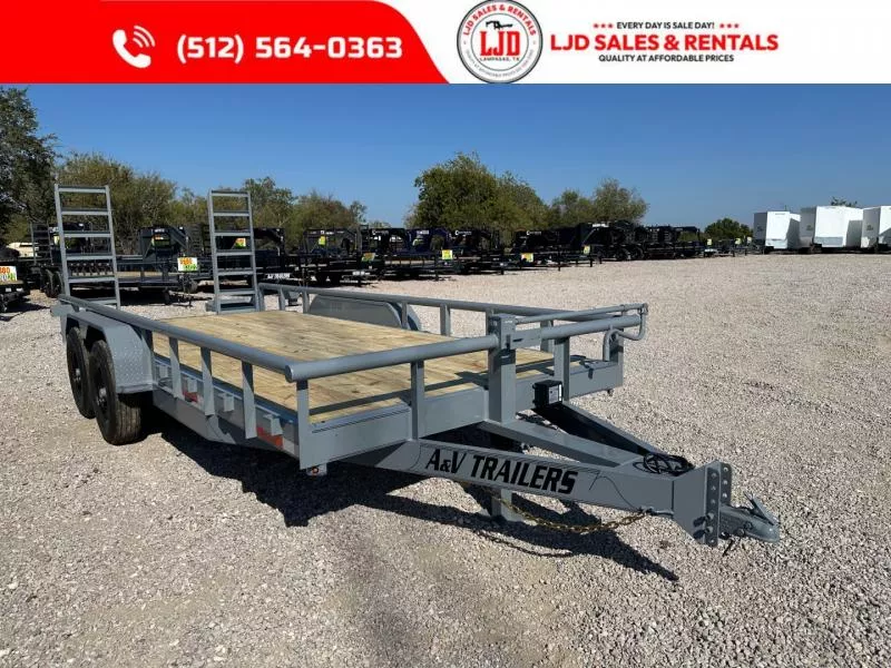 2026  - A & V - 83" X 18' - Pipe Top - Equipment Trailer