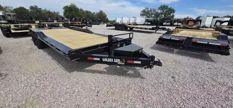 2025 Golden Arm - Drive Over Fender - 102" x 22' Equipment Trailer