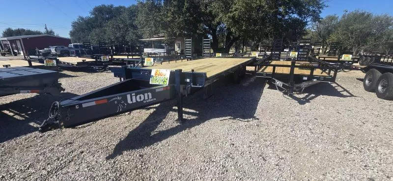 2026 Lion - Mega Ramps - 14K GVWR - 102" x 25' - Equipment Trailer