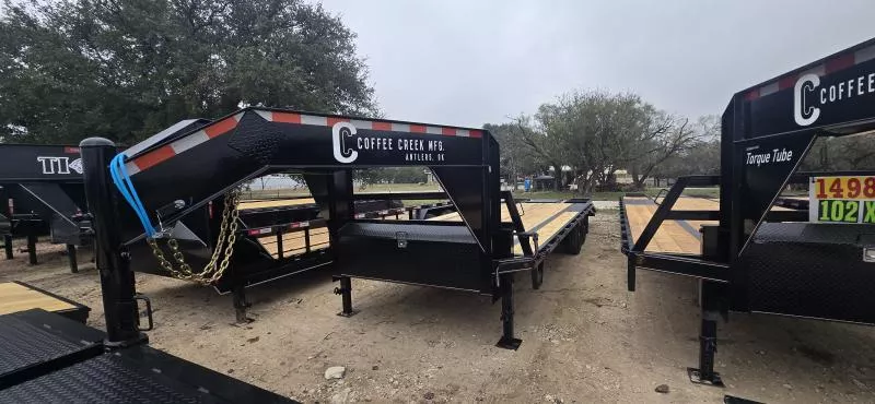 2026 Coffee Creek - Gooseneck - Flatbed 102" X 25'