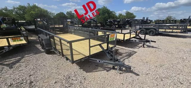 2025 Tiger Trailers - Utility Trailer 83"X16' - Expanded Sides - 4' Gate - 7K GVWR -
