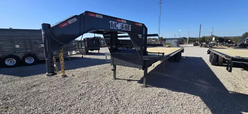 2026 Tiger - Gooseneck  - 102" X 25' - Flatbed Trailer