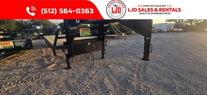 2026 Coffee Creek 102" X 30' Deckover Trailer Equipment Trailer