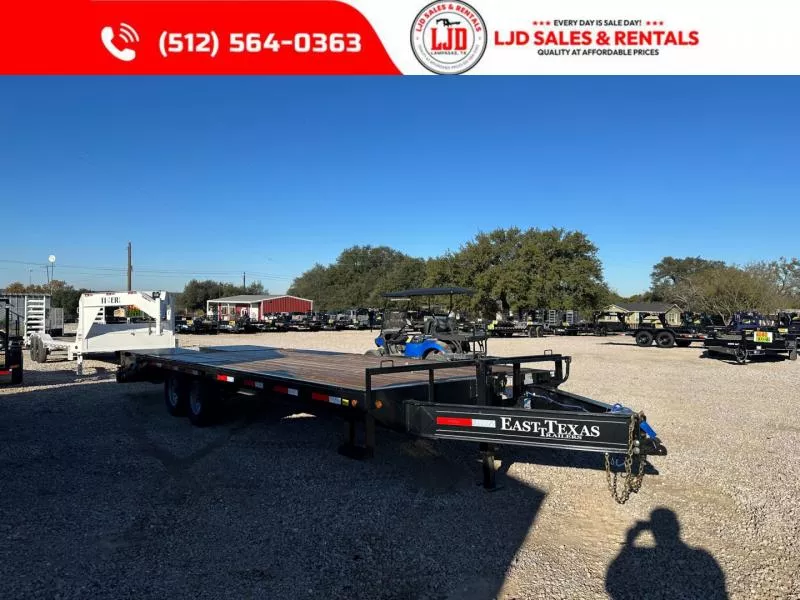 2026 East Texas - 102" X 24' - Deck Over - Equipment Trailer