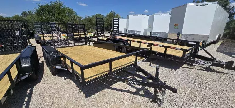2026 Lacosta - Utility Trailer - 83"X16' - 4' Gate - 4500GVWR