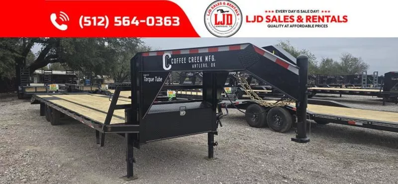 2026 Coffee Creek - Gooseneck - Flatbed - 102" X 33' - 