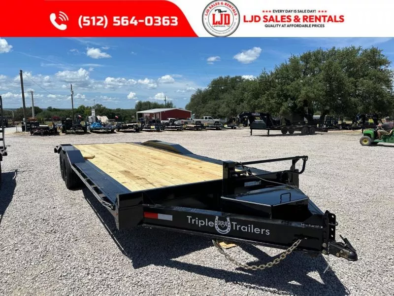 2026 Triple R - Drive Over Fender - 102" x 24' Equipment Trailer