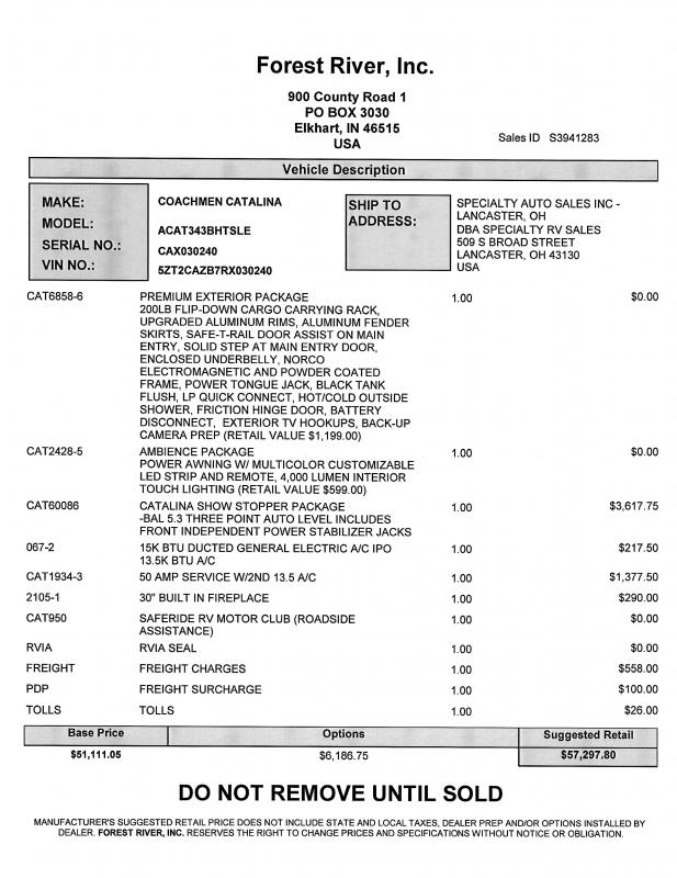 2024 Coachmen Catalina Legacy Edition 343BHTS Travel Trailer Specialty Auto & RV Sales RVs