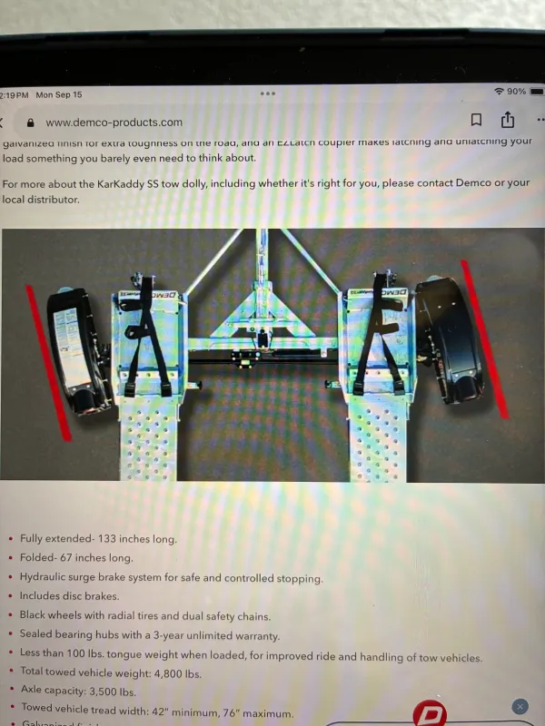 new Tow Dollys Demco  for sale, in Winter Haven, FL Thumbnail 6