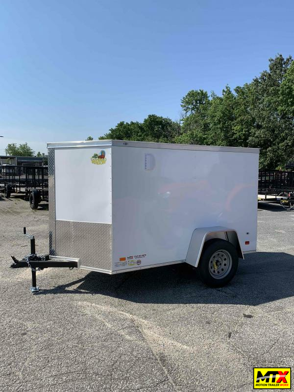 2024 Covered Wagon 5x8 Gold Series w/ Single Swing Door MTX Trailer l