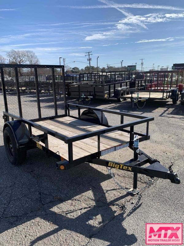 2022 Big Tex 5x8 30SA w/ 4' Spring Assist Tailgate MTX Trailer l Big