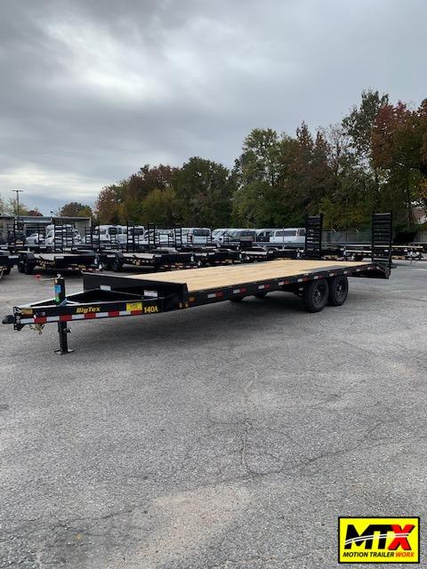 2021 Big Tex 21+3 14OA 14K Flat Bed Trailer w/ Fold Up Ramps 2021 Big Tex 21+3 14OA 14K Flat Bed Trailer w/ Fold Up Ramps