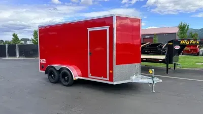 2026 Alcom-Stealth 7 x 14 Aluminum Cargo Trailer with Ramp Door