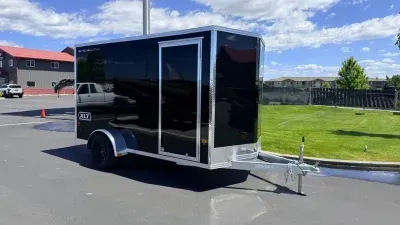 2027 Alcom-Stealth 6 x 12 - Aluminum Cargo Trailer with Ramp Door