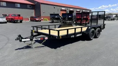 2026 Liberty Trailers 83" x 16' Utility Trailer with Spring Assisted Gate