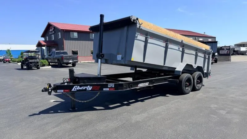 2026 Liberty Trailers 83" x 16' Dump Trailer with Telescopic Cylinder & 8k Axles