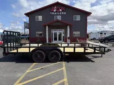 2027 Big Tex Trailers Big Tex 7 x 18 Utility Trailer With Rails