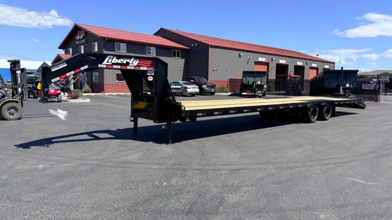 2026 Liberty Trailers 102" x 35' + 5' Dove Tail Gooseneck with Mammoth Ramps