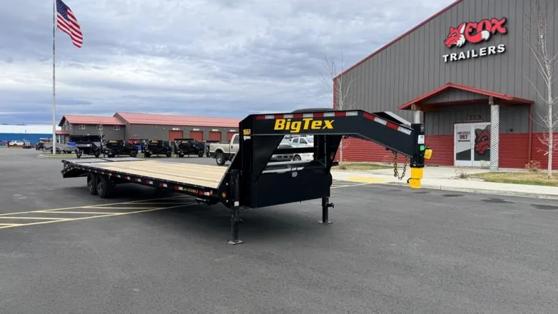 2026 Big Tex Trailers 102" x 28' with 5' Dove Tail Gooseneck Deckover Trailer