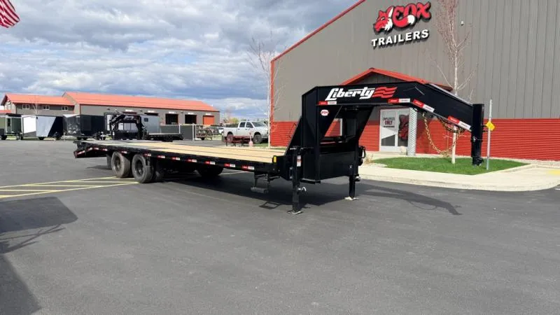 2026 Liberty Trailers 102" x 25' + 5' Dove Tail Gooseneck with Mammoth Ramps