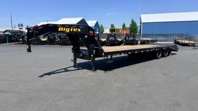 2024 Big Tex Trailers 102" x 25' with 5' Dove Tail Gooseneck Deckover Trailer