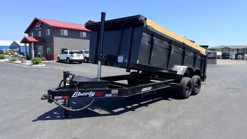2026 Liberty Trailers 83" x 16' Dump Trailer with Telescopic Cylinder & 8k Axles