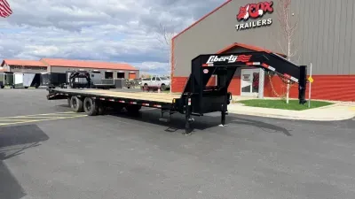 2026 Liberty Trailers 102" x 25' + 5' Dove Tail Gooseneck with Mammoth Ramps
