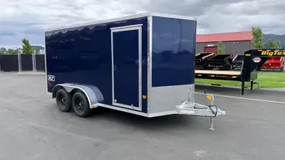 2026 Alcom-Stealth 7 x 14 Aluminum Cargo Trailer with Ramp Door