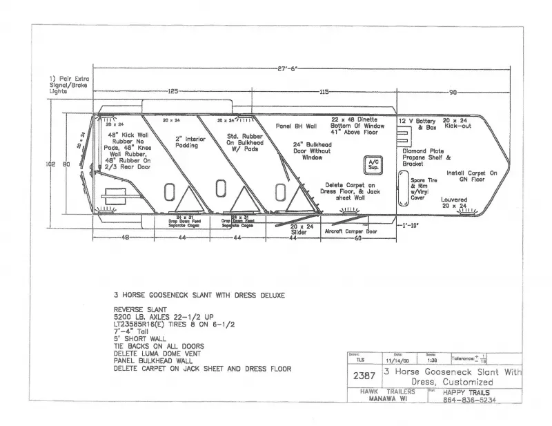 used Horse Trailers Hawk Trailers  for sale, in Shelby, NC Thumbnail 13