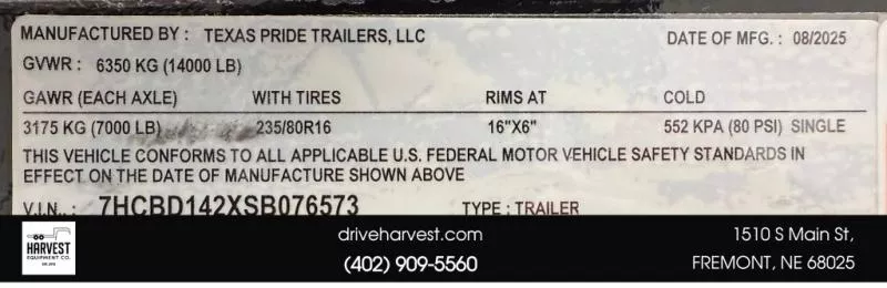 new Other Trailers Texas Pride Trailers  for sale, in Wahoo, NE Thumbnail 25