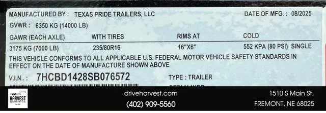 new Other Trailers Texas Pride Trailers  for sale, in Wahoo, NE Thumbnail 25