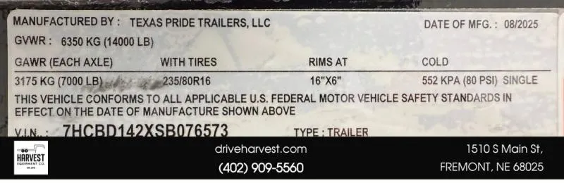 new Other Trailers Texas Pride Trailers  for sale, in Wahoo, NE Thumbnail 25