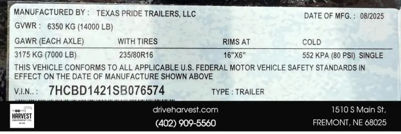 new Other Trailers Texas Pride Trailers  for sale, in Wahoo, NE Thumbnail 25