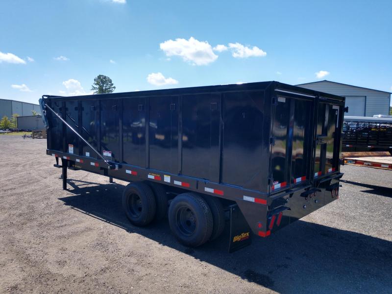 25DU20 BIG TEX 20' DUAL TANDEM GOOSENECK DUMP TRAILER W/ ROLLER ARM