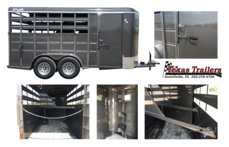 2021 Delta Manufacturing 500 Combo 6' X 14' Livestock / Horse 7' Tall