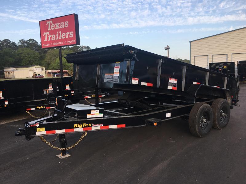 14LP-12 BIG TEX 7' X 12' DUMP TRAILER W/ TARP & COMBO REAR GATE W/ 6' SLIDE IN RAMPS 14LP-12 BIG TEX 7' X 12' DUMP TRAILER W/ TARP & COMBO REAR GATE W/ 6' SLIDE IN RAMPS