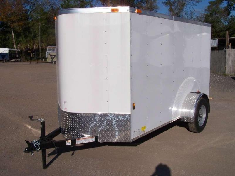 GANS510SA CARGO MATE 5' X 10' ENCLOSED CARGO TRAILER W/ REAR RAMP DOOR AND SIDE DOOR