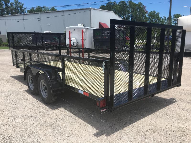 LM61810 TEXAS TRAILERS 6'10"X18' LAWN MAINTENANCE TRAILER W/ CUSTOM OPTIONS Texas Trailers