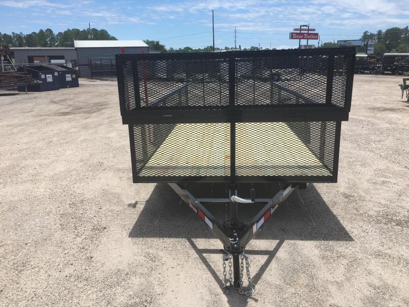 LM61810 TEXAS TRAILERS 6'10"X18' LAWN MAINTENANCE TRAILER W/ CUSTOM OPTIONS Texas Trailers