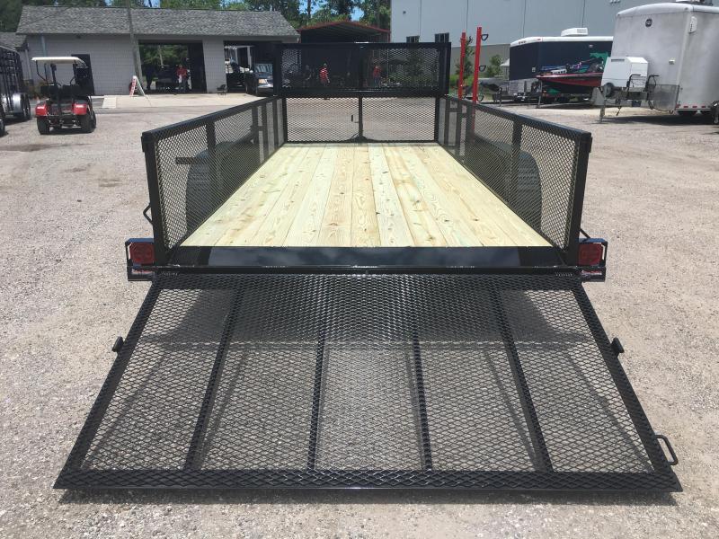 LM61810 TEXAS TRAILERS 6'10"X18' LAWN MAINTENANCE TRAILER W/ CUSTOM OPTIONS Texas Trailers