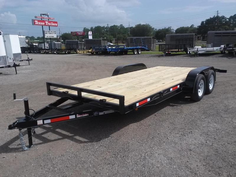 CH1870 TEXAS TRAILERS 18' CAR HAULER W/ SLIDE OUT RAMPS Texas Trailers Trailers For Sale