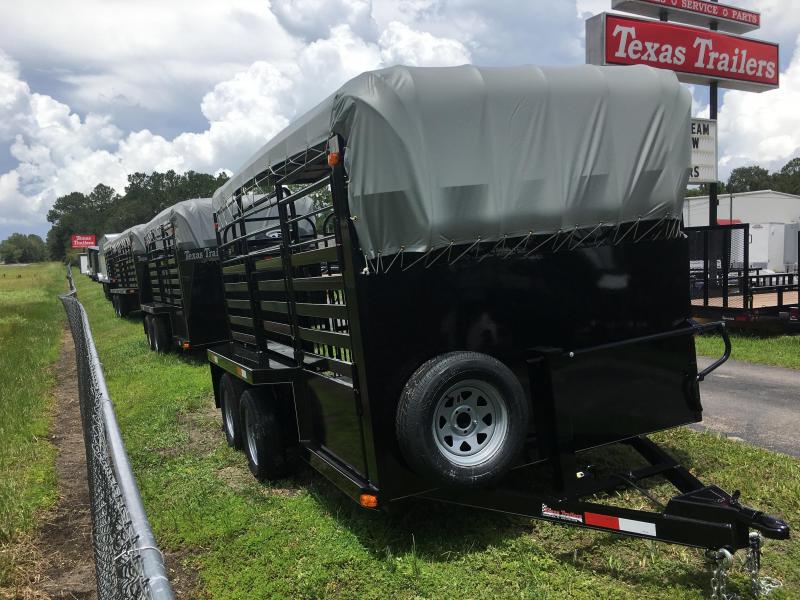 ST1270B TEXAS TRAILERS 12' BUMPER PULL STOCK TRAILER Near Me