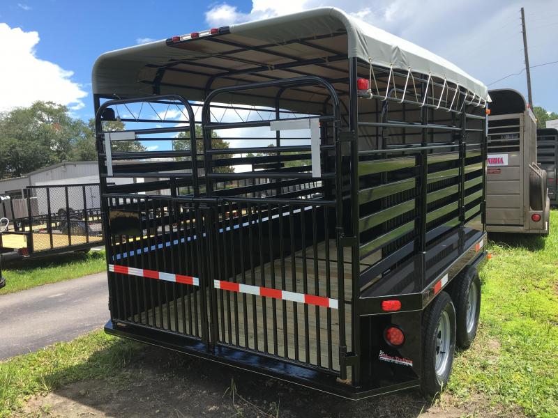 ST1270B TEXAS TRAILERS 12' BUMPER PULL STOCK TRAILER Near Me