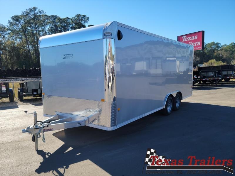 All Aluminum Frame E-ZHAULER EZEC 8.5 X 20 White Enclosed Car / Cargo Trailer / Side Door / Ramp Door All Aluminum Frame E-ZHAULER EZEC 8.5 X 20 White Enclosed Car / Cargo Trailer / Side Door / Ramp Door